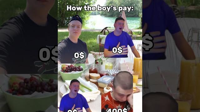 How boys pay for dinner vs girls... How boys pay for dinner vs girls...