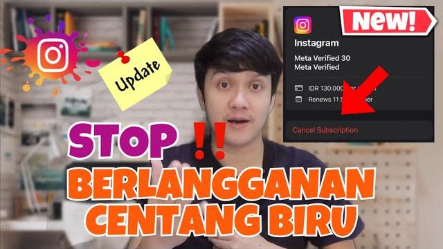 Cara berhenti berlangganan instagram berbayar centang biru| stop centang biru instagram| meta verify Cara berhenti berlangganan instagram berbayar centang biru| stop centang biru instagram| meta verify