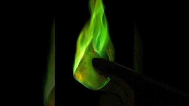 Making a green fireball is crazy Making a green fireball is crazy