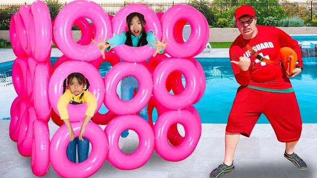 Charlotte ellie & andrea learns to follow the pool playtime rules Charlotte ellie & andrea learns to follow the pool playtime rules