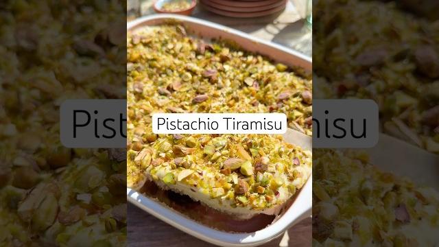 Pistachio tiramisu recipe! #tiramisu Pistachio tiramisu recipe! #tiramisu