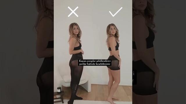 Kilotlu çorap giyerken ipuçları #shorts Kilotlu çorap giyerken ipuçları #shorts