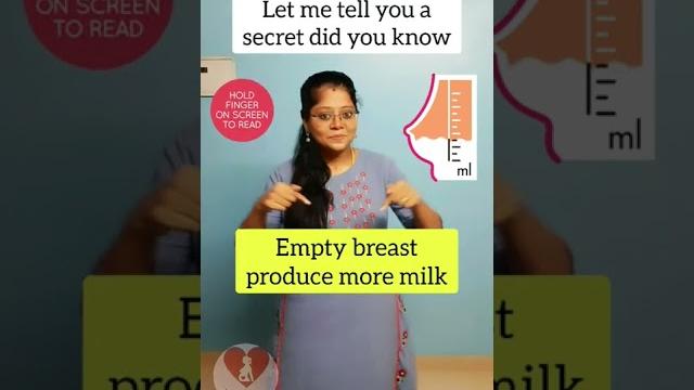 Empty breast produce more milk #shorts Empty breast produce more milk #shorts