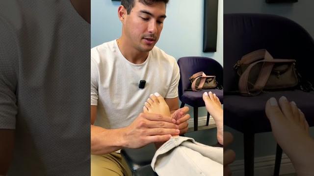 She got a pedicure so i cracked her ankle She got a pedicure so i cracked her ankle