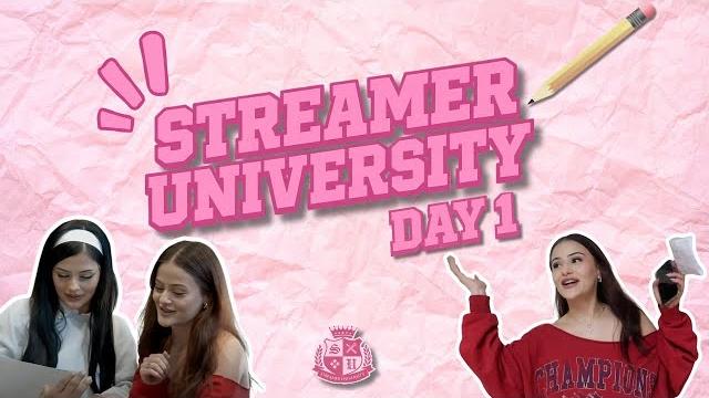 I got accepted into streamer university | day 1 I got accepted into streamer university | day 1