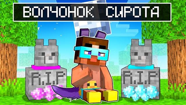 Градус стал волком сиротой в майнкрафте! Градус стал волком сиротой в майнкрафте!