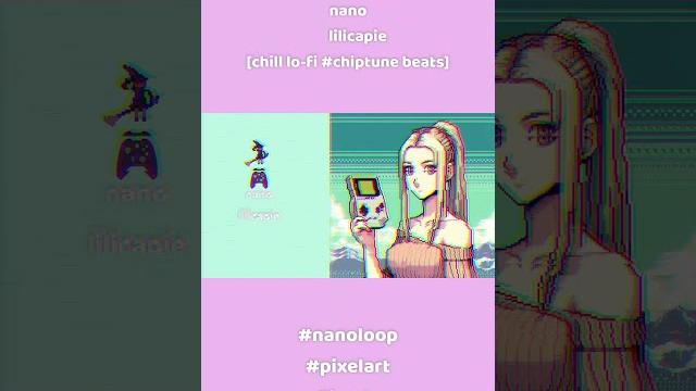 クールな女性がイメージのピクセルアートとビート #shorts クールな女性がイメージのピクセルアートとビート #shorts