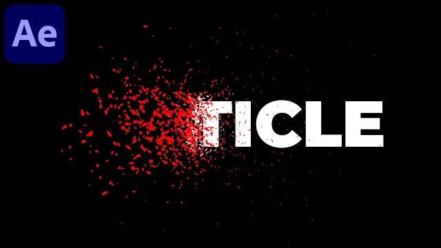 Particle text disintegration animation in after effects - after effects tutorial | no plugins used Particle text disintegration animation in after effects - after effects tutorial | no plugins used