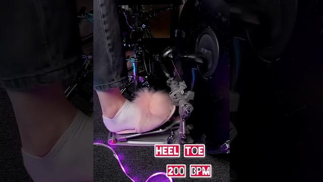 Heel toe 200 bpm slow mo #drums #урокиигрынабарабанах #shortsvideo #heeltoe #shorts #heel #toe Heel toe 200 bpm slow mo #drums #урокиигрынабарабанах #shortsvideo #heeltoe #shorts #heel #toe