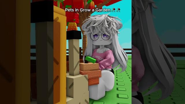 Pets in grow a garden #maechan #roblox #robloxanimation Pets in grow a garden #maechan #roblox #robloxanimation
