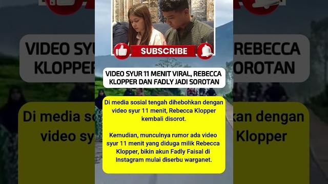 11 menit viral, rebecca klopper #shorts #beritaterkini 11 menit viral, rebecca klopper #shorts #beritaterkini