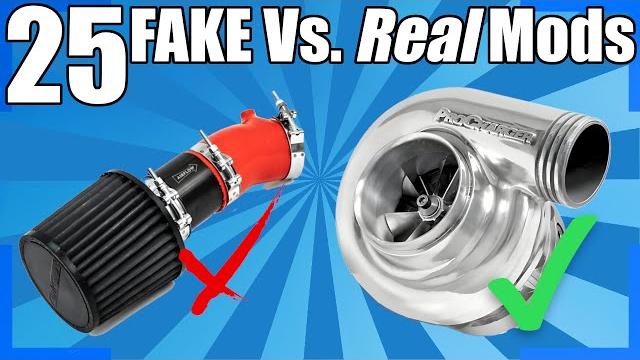 25 real vs. fake car mods! 25 real vs. fake car mods!