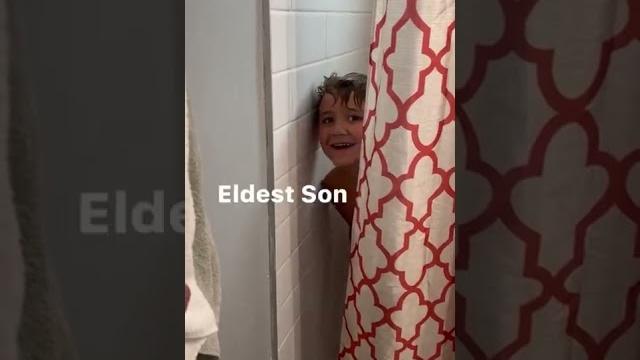 When you ask dad to give the boys a quick shower When you ask dad to give the boys a quick shower