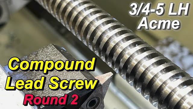 Compound acme lead screw for american pacemaker lathe Compound acme lead screw for american pacemaker lathe