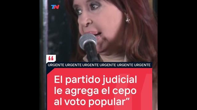 Cristina kirchner habló tras el fallo de la corte Cristina kirchner habló tras el fallo de la corte