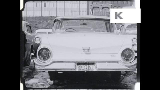 Late 1950s car park, usa hd Late 1950s car park, usa hd