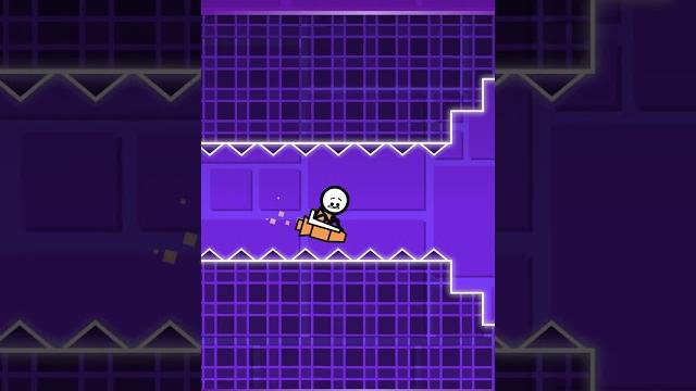 Running from geometry dash cube #shorts Running from geometry dash cube #shorts