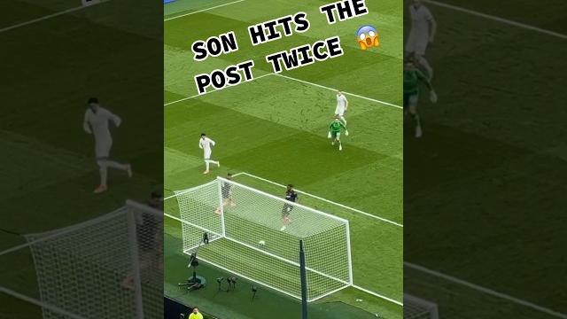 Son hits the post twice from a single shot vs luton town 30.03.24 #spurs #손흥민 #tottenham Son hits the post twice from a single shot vs luton town 30.03.24 #spurs #손흥민 #tottenham