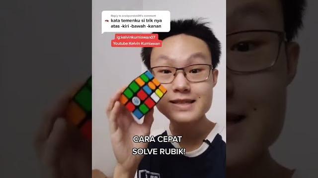 Cara cepat menyelesaikan rubik? baru tau! Cara cepat menyelesaikan rubik? baru tau!