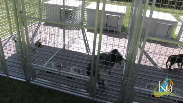 Unique dog house & run assembly Unique dog house & run assembly
