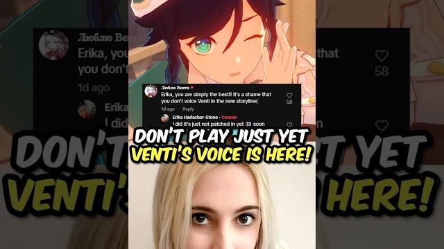 Venti's va will be in genshin impact 1.6! Venti's va will be in genshin impact 1.6!