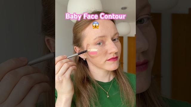 Baby face contour test #makeup #beauty Baby face contour test #makeup #beauty