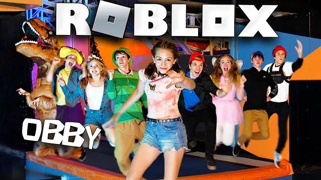 Roblox obby in real life Roblox obby in real life