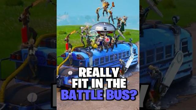 Can 100 players fit in the battle bus? Can 100 players fit in the battle bus?