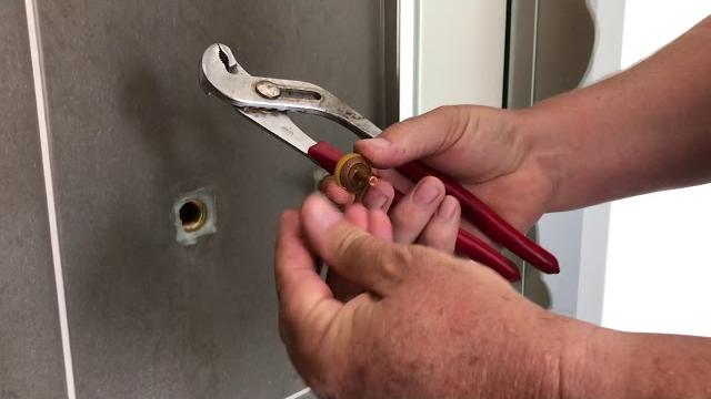 How to change shower tap washers, lube service faucet. bathroom renovation wc. dripping shower How to change shower tap washers, lube service faucet. bathroom renovation wc. dripping shower