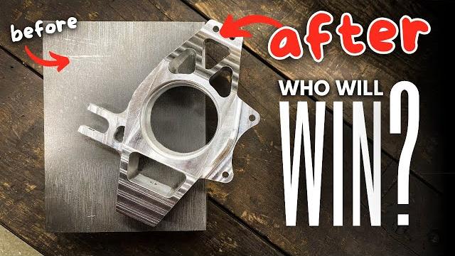 I raced a $600,000 cnc machine I raced a $600,000 cnc machine