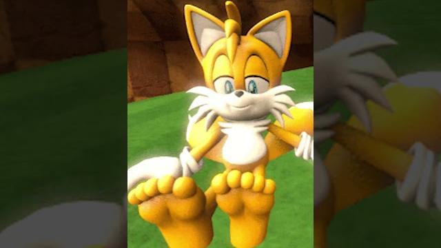 Sonic tickles tails' feet Sonic tickles tails' feet