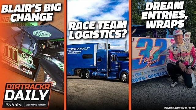 Outlaws lose a full timer; how do team logistics work; dirt late model dream entries, wraps Outlaws lose a full timer; how do team logistics work; dirt late model dream entries, wraps