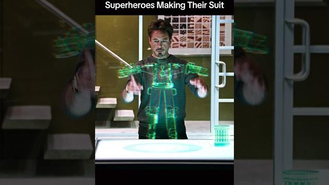 Superheroes making their suit ️ #shorts Superheroes making their suit ️ #shorts