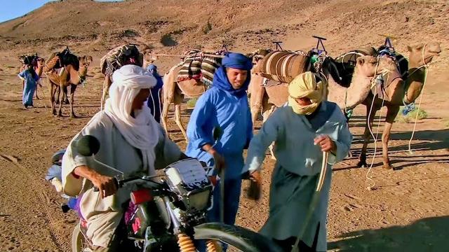 Morocco, in the harsh land of the sahara desert Morocco, in the harsh land of the sahara desert