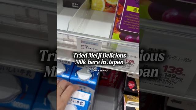 It’s the kind of milk that makes you say oishii!after the first sip. #japan #japanmilk #japantravel It’s the kind of milk that makes you say oishii!after the first sip. #japan #japanmilk #japantravel