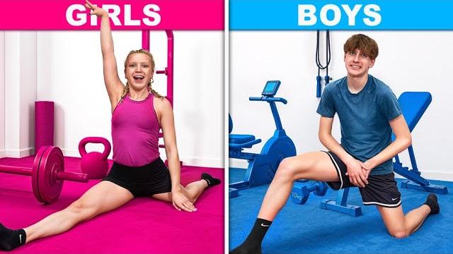 Girls vs boys gymnastics challenge! Girls vs boys gymnastics challenge!