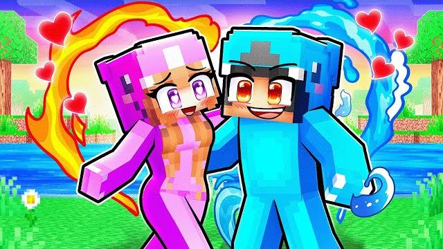 Fire lily girl and water omz love story in minecraft Fire lily girl and water omz love story in minecraft