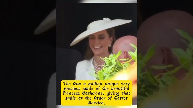 Princess catherine came to the order of the garter of service with the best lovely smile. Princess catherine came to the order of the garter of service with the best lovely smile.
