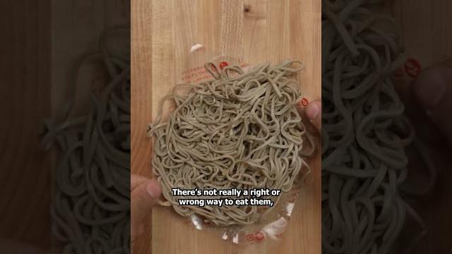 Hot buckwheat noodles Hot buckwheat noodles
