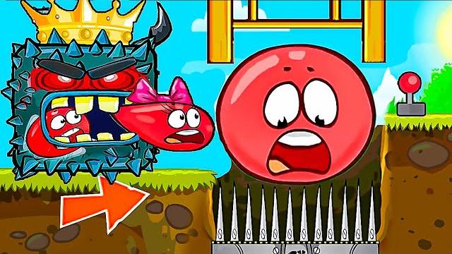 Прямой эфир 100 дней в игре red ball 4 . анимация красный шарик Прямой эфир 100 дней в игре red ball 4 . анимация красный шарик