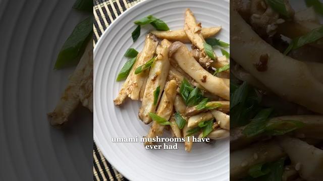 Sticky sesame king oyster mushrooms Sticky sesame king oyster mushrooms