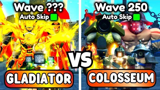 Colosseum vs gladiator units! (toilet tower defense) Colosseum vs gladiator units! (toilet tower defense)