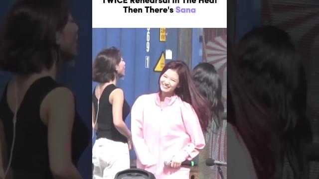 Twice sana smiling through the heat Twice sana smiling through the heat