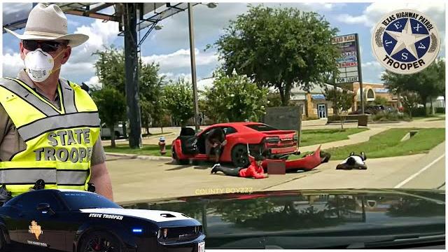 Hellcat police | perp in camaro ss f***s w/ wrong texas state trooper in a hellcat charger! Hellcat police | perp in camaro ss f***s w/ wrong texas state trooper in a hellcat charger!