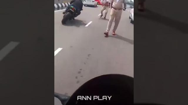 Police attack bike rider #shorts Police attack bike rider #shorts