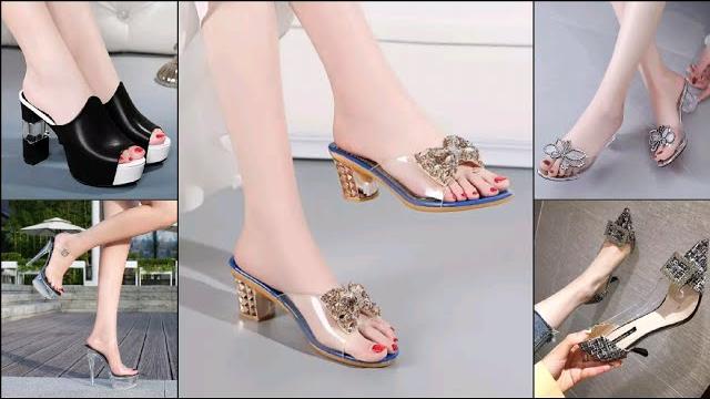 Girls beautiful transparent high heel sandals ll big size transparent crystal heel sandals ll sandal Girls beautiful transparent high heel sandals ll big size transparent crystal heel sandals ll sandal
