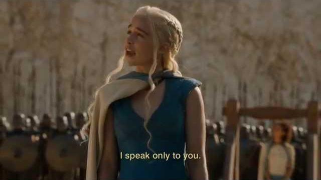 Game of thrones season 4: episode #3 clip - dany's speech (hbo) Game of thrones season 4: episode #3 clip - dany's speech (hbo)