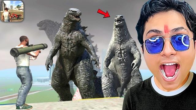 Indian bike driving 3d franklin fight giant godzilla Indian bike driving 3d franklin fight giant godzilla
