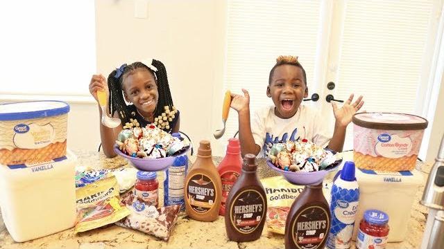 We made the world's largest ice cream sundae!!!! We made the world's largest ice cream sundae!!!!