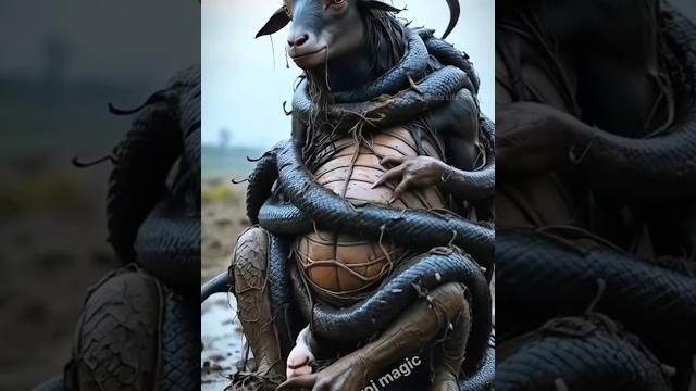 Black goat has caught a huge anaconda snake saved by rescue team #humanity #goat #animals#shorts Black goat has caught a huge anaconda snake saved by rescue team #humanity #goat #animals#shorts